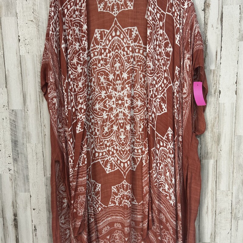 O/S Pink Printed Kimono