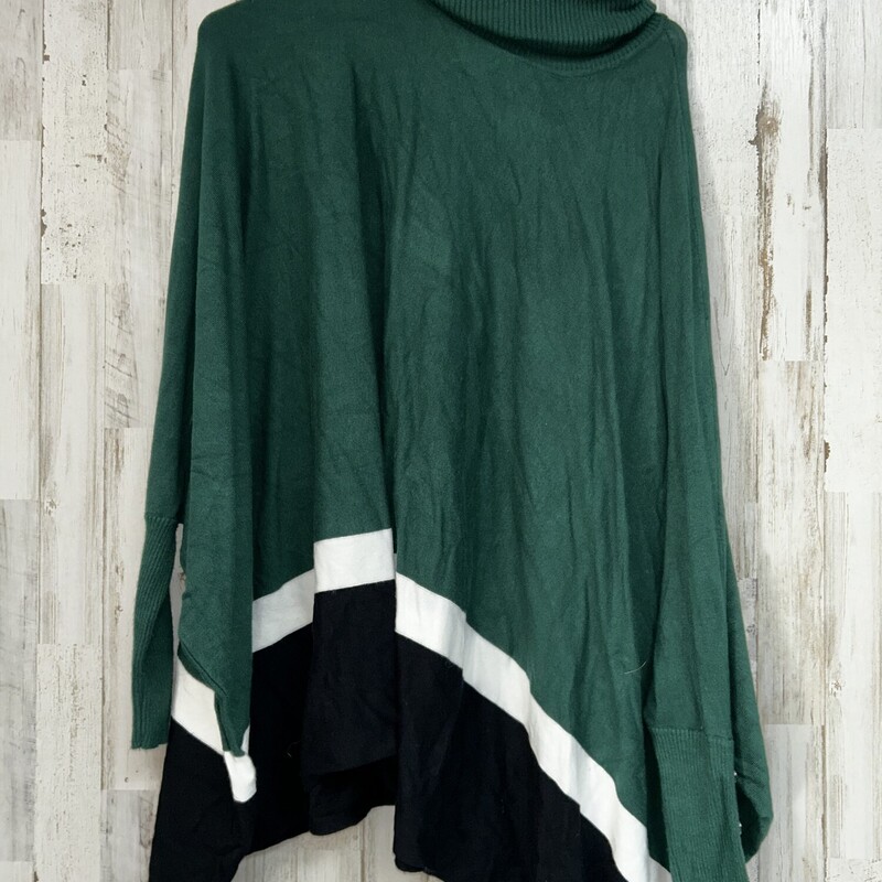 M Green Stripe Sweater