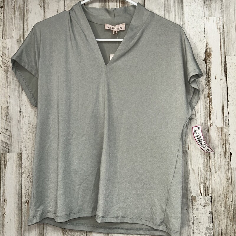 NEW M Lt Grey Top, Grey, Size: Ladies M