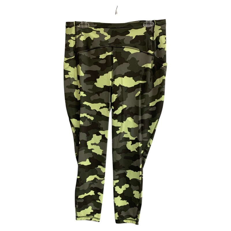 Lululemon Leggings S12, Gren/yel, Size: L