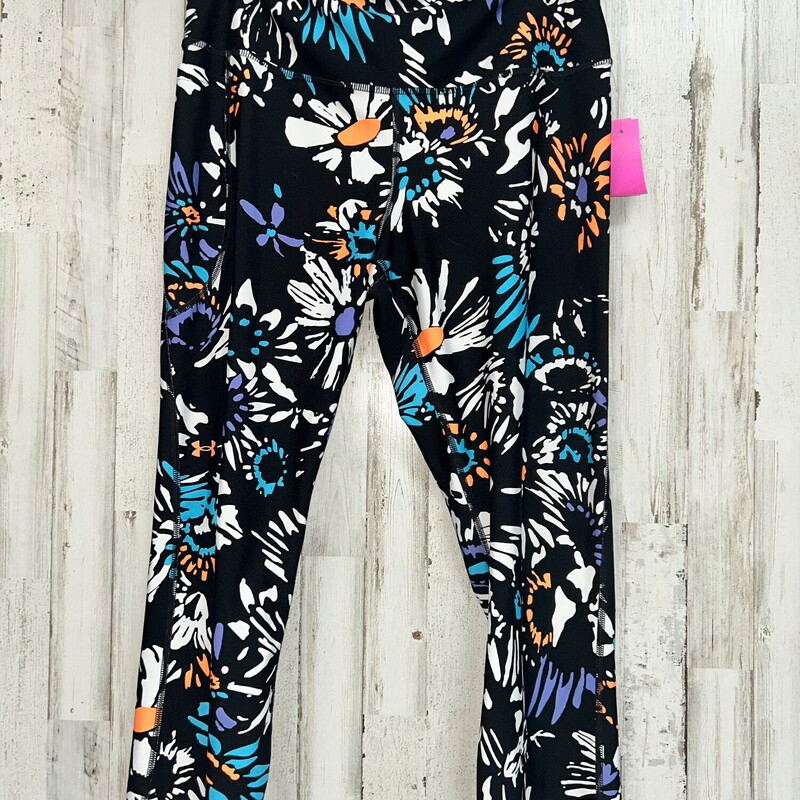 XL Black Floral Leggings