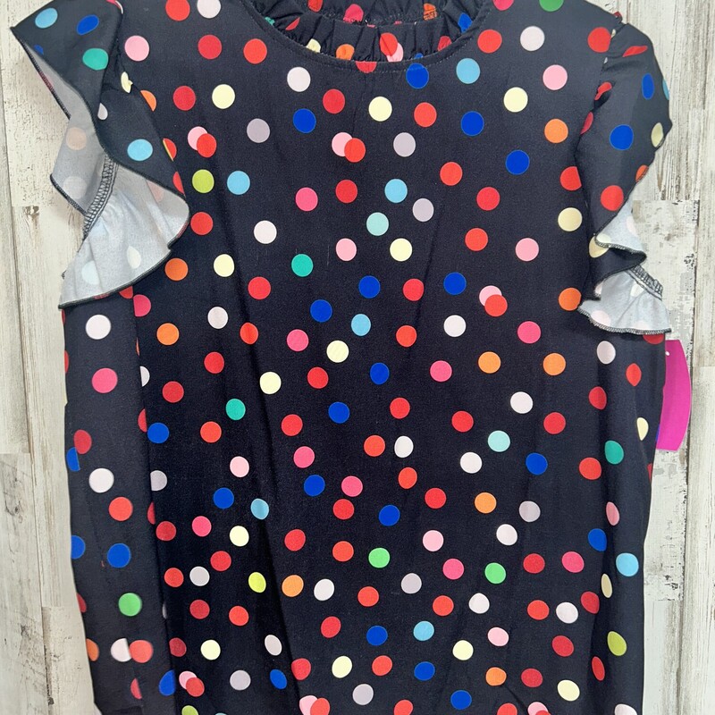 M Black Polka Dot Top, Black, Size: Ladies M