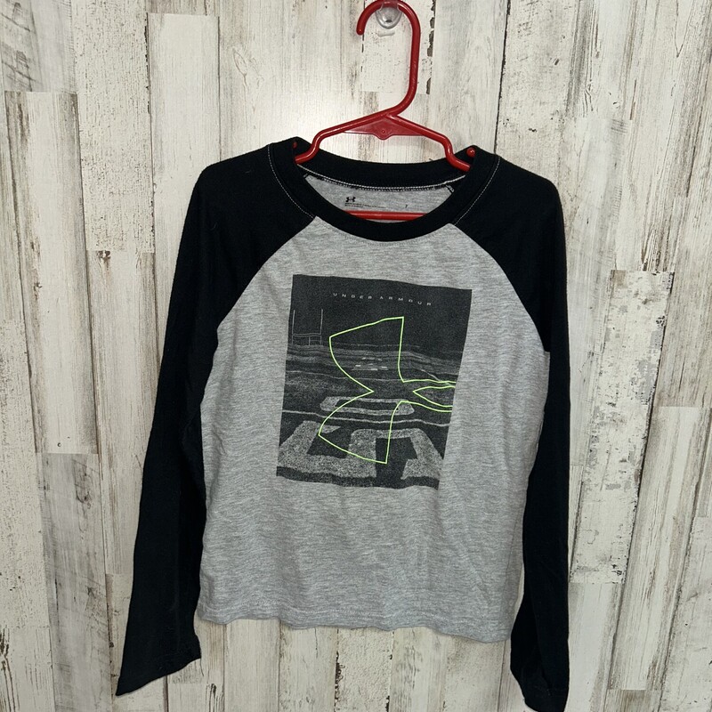 7 Grey Logo Raglan Tee