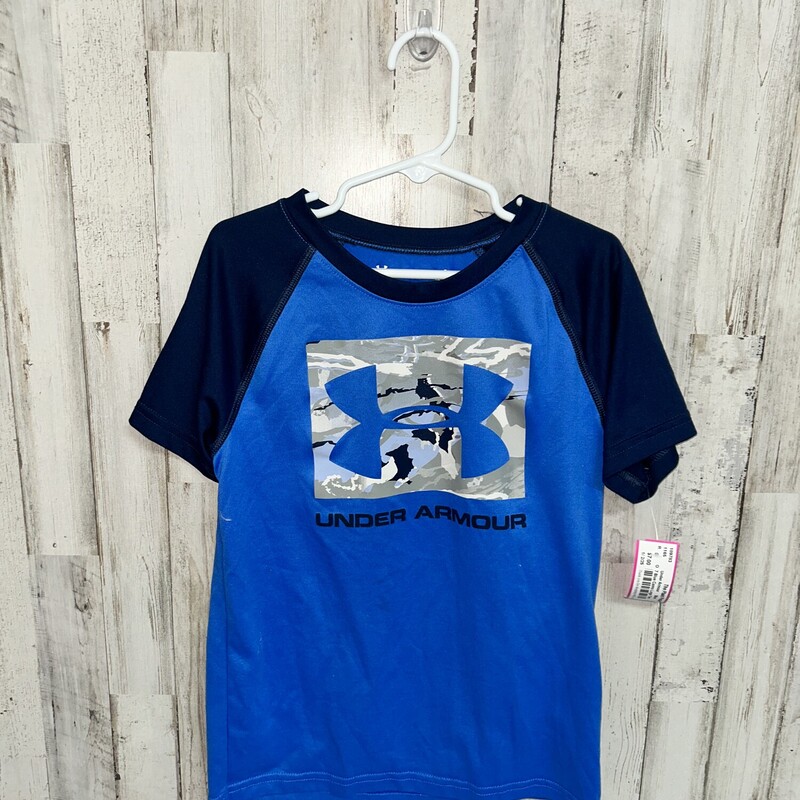 7 Blue Camo Logo Tee