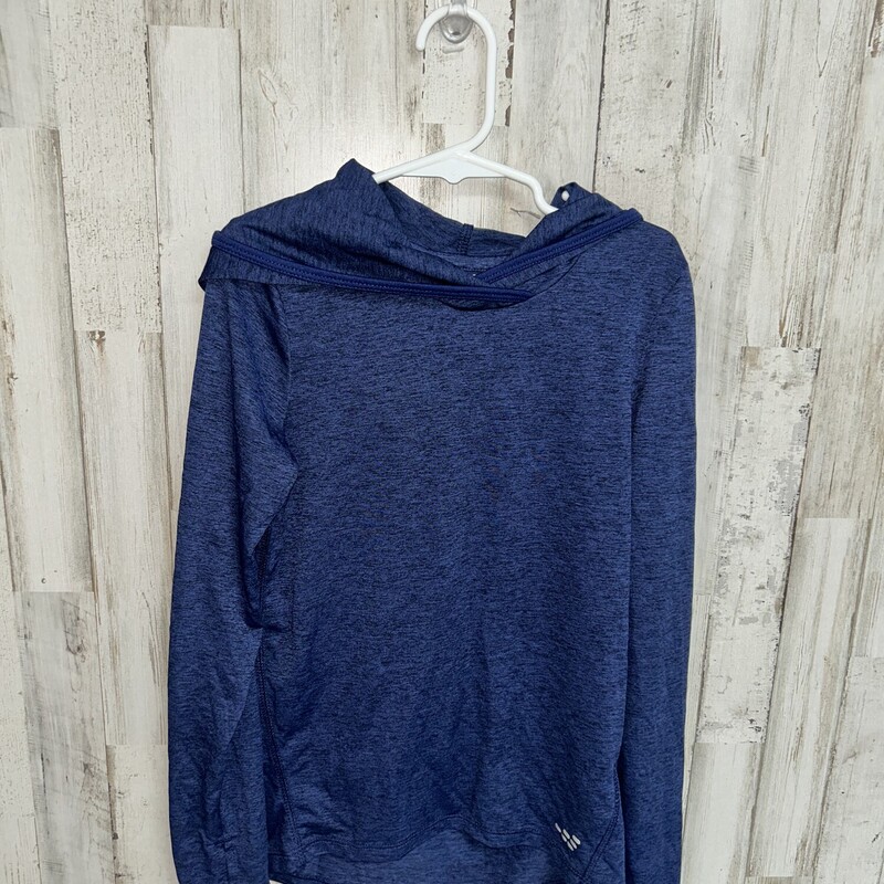 7 Navy Heather Hooded Tee