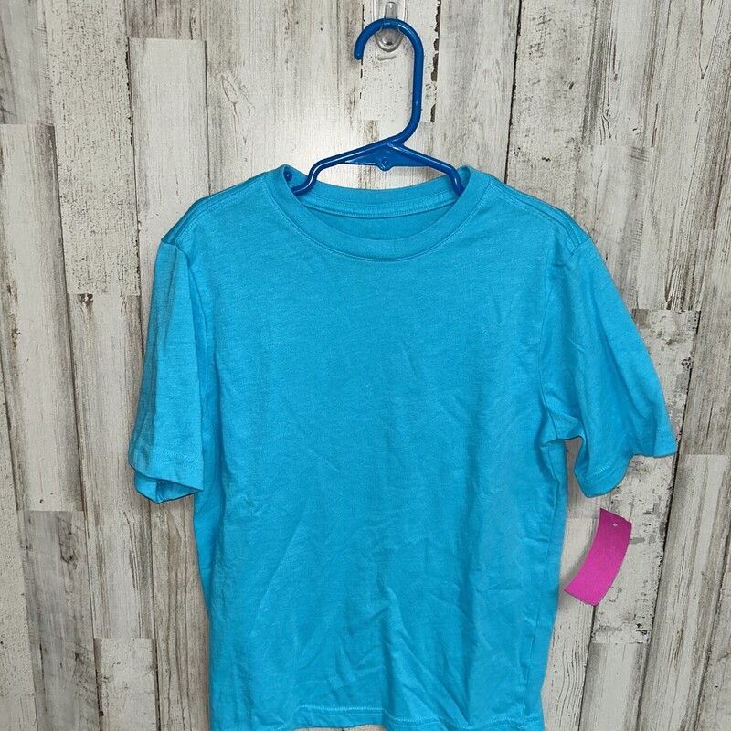 8 Aqua Cotton Tee, Blue, Size: Boy 5-8