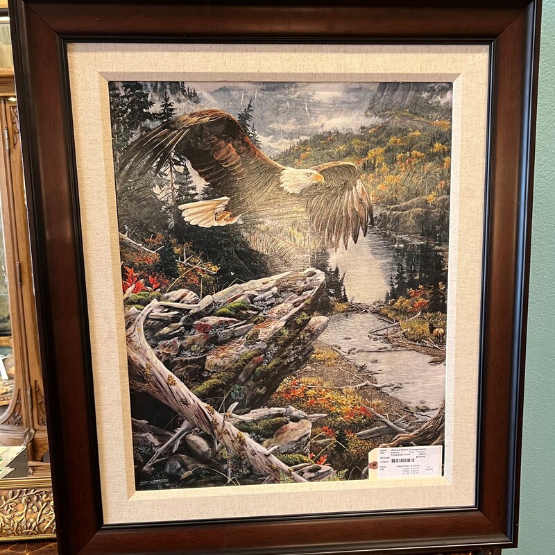 Flying Eagle Giclee, Print, Framed
29in x 33in