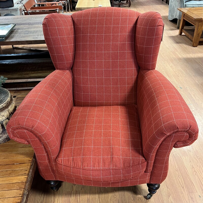 Lee Industries Wingback, Red, Down