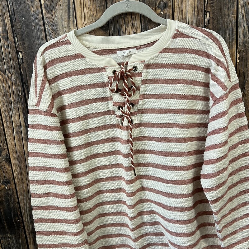 Maroon Stripe Shirt, Size: Large