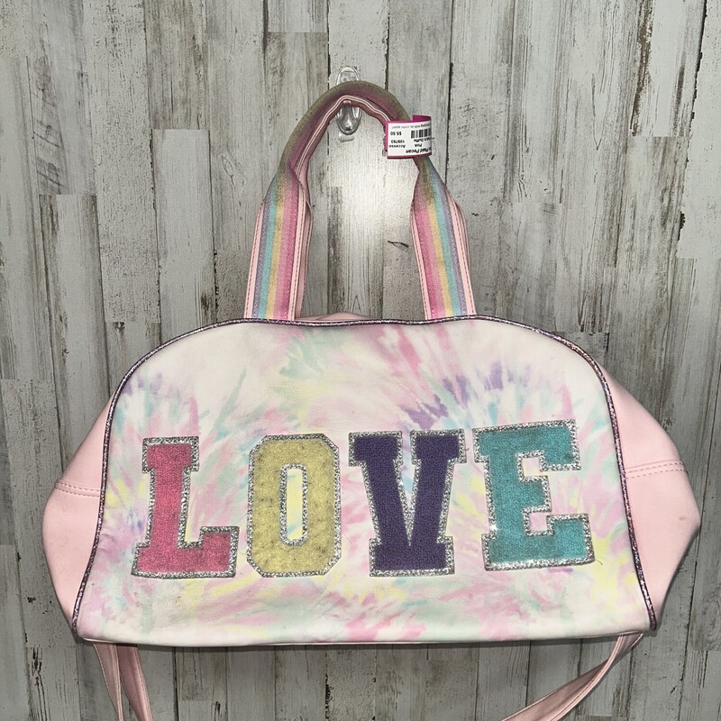 Pink Love Patch Duffle