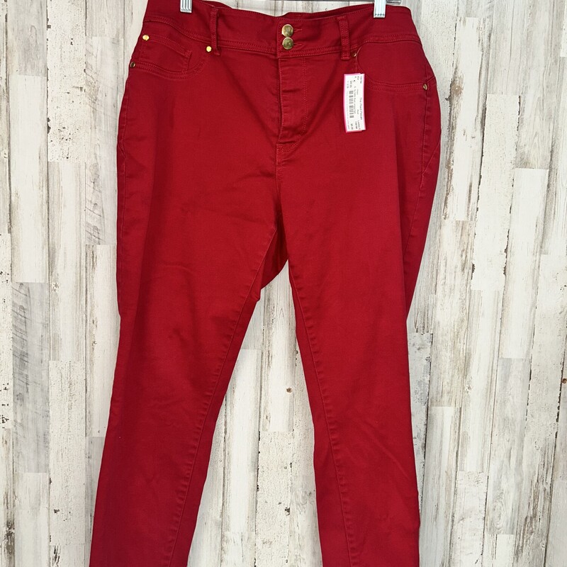 Sz16W Red Jeggings