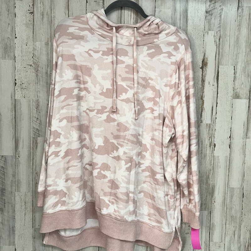 1X Pink Camo Knit Hooded