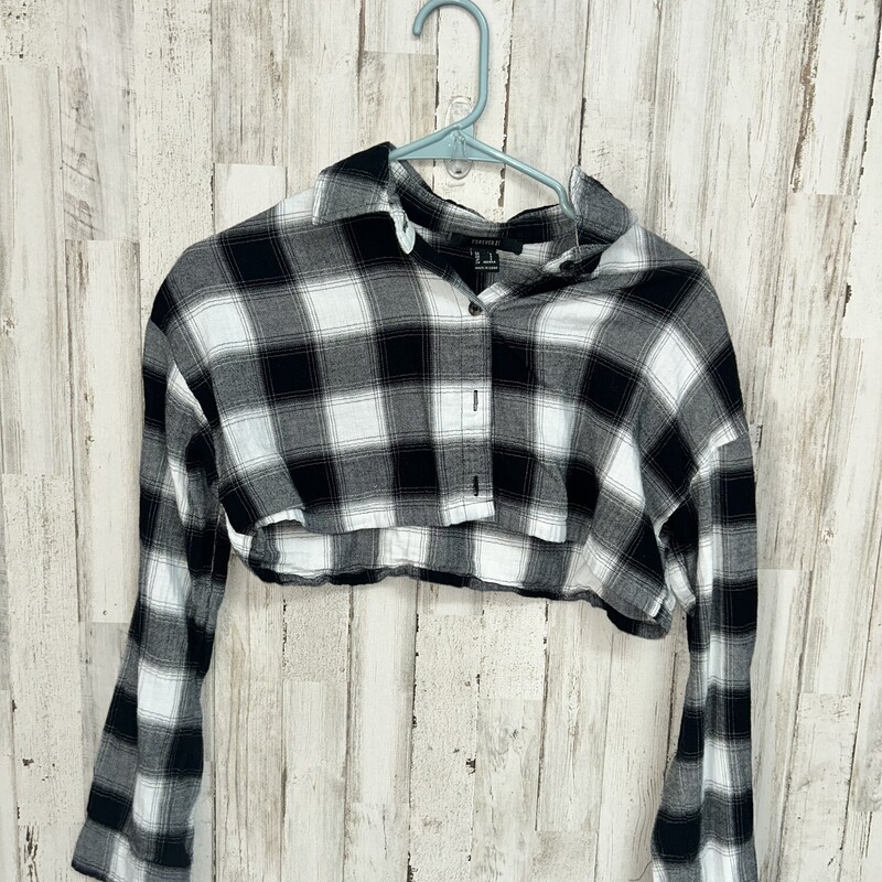 S Cropped Black Flannel