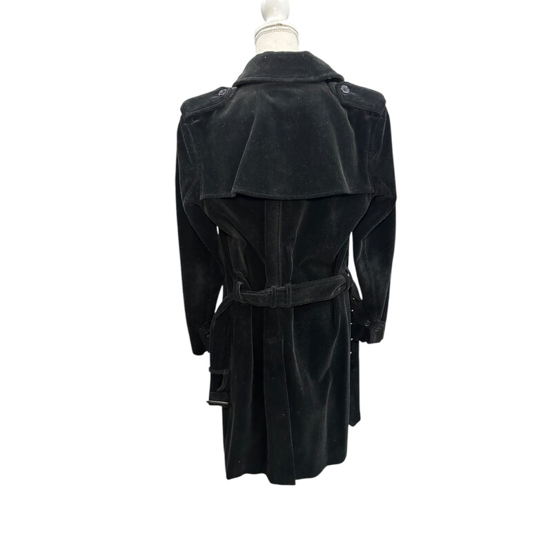 Saint Laurent Belted Trench Coat<br />
 Black<br />
Size: 40<br />
In very good condition.