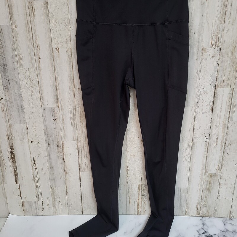 XS Black Pocket Leggings, Black, Size: Ladies XS