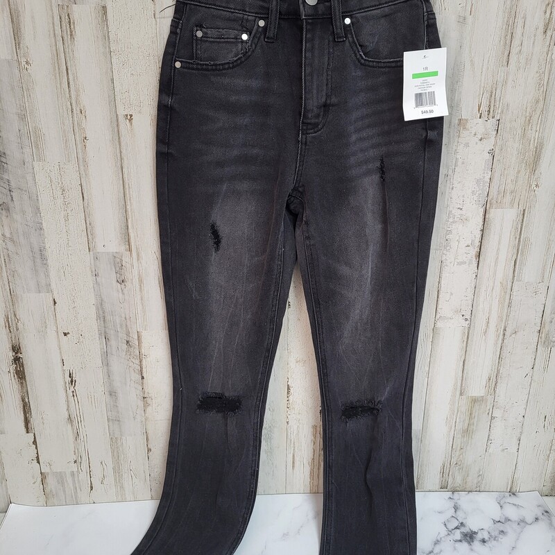 NEW 1R Black Ripped Jeans