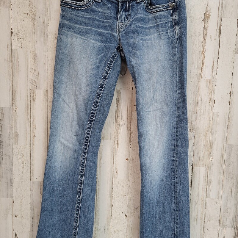 Sz28 Bootcut Jeans, Blue, Size: Ladies M