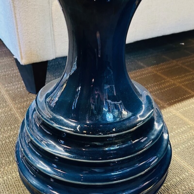 Ceramic Rippled Fluted Vase
Dark Blue Size: 12 x 18H