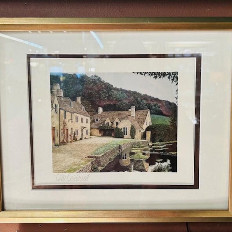 Tom Caldwell Stone Houses Print
Gold Green White Size: 15 x 12H