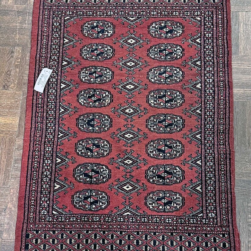 HM Wool Red Bokhara Rug