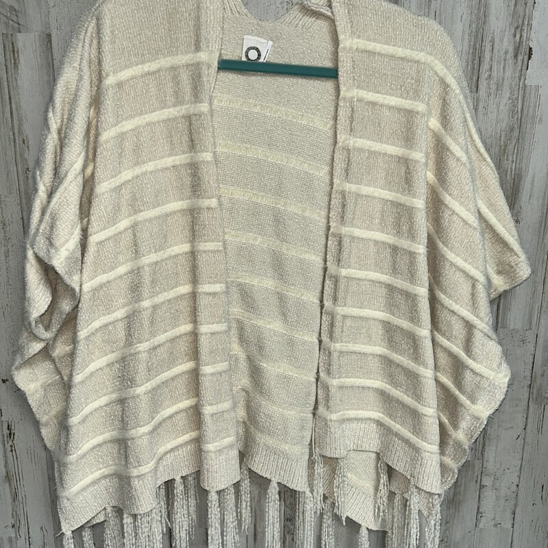 O/S Fringe Knit Kimono