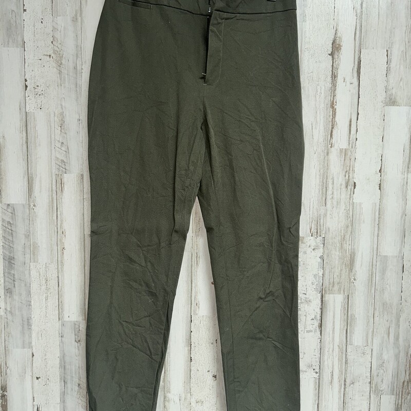 Sz8 Stretch Olive Pants, Green, Size: Ladies M