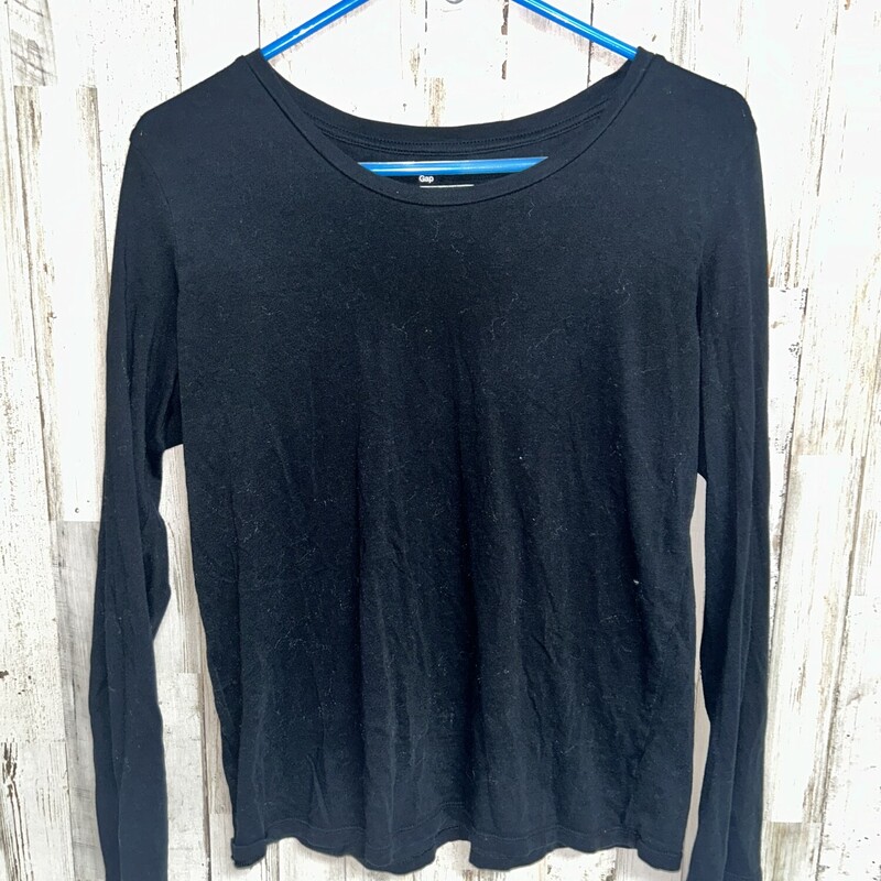 M Black Longsleeve, Black, Size: Ladies M