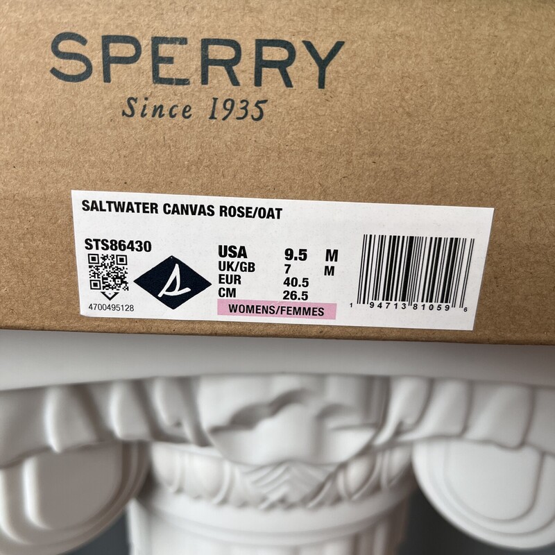 Brand new pair of adorable waterproof Duck Boots<br />
Pastel Pink and cream with laces and side zippers.<br />
These are Sperry Saltwater<br />
Size 9.5<br />
<br />
thanks for looking!<br />
#82447<br />
<br />
PLEASE NOTE - to save on shipping I will not be shipping these with the box.<br />
If you want the box pls get in touch before purchasing as the shipping cost will have to be adjusted.