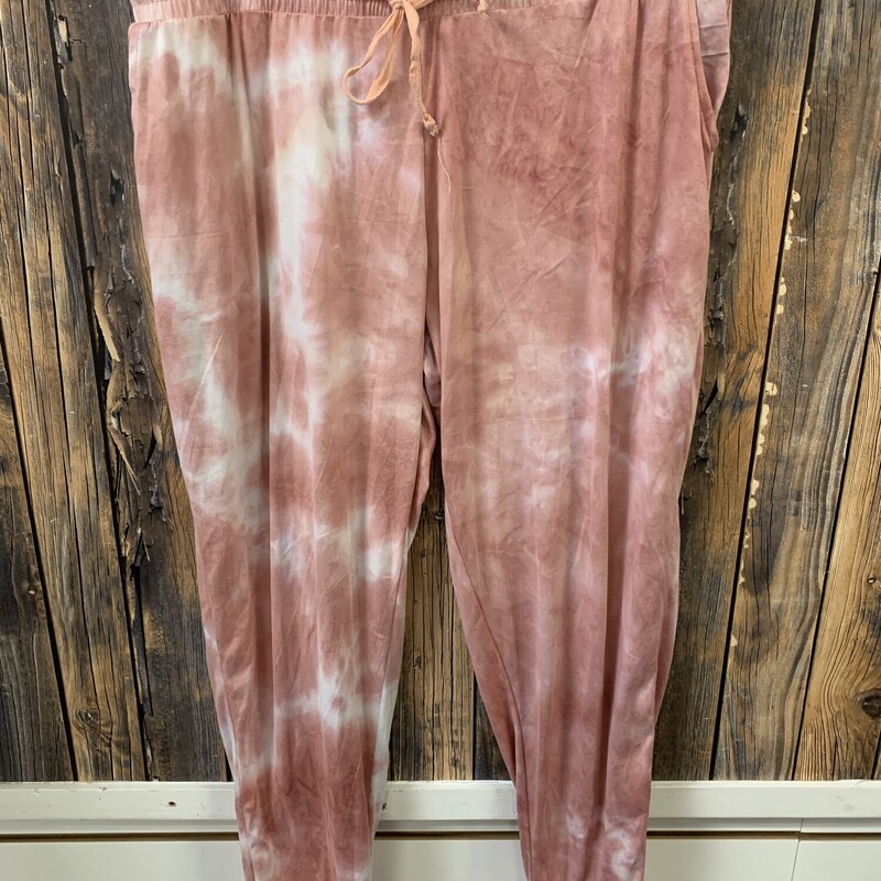 Pink Tiedye Joggers, Size: L