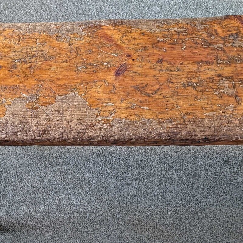 Vtg Local Ski Lodge Bench

Live Edge Pine;  Made In Vermont
17 In H x 13 In W x 42 In L