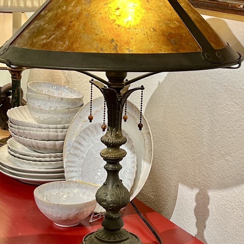 Lamp Table Mica Shade