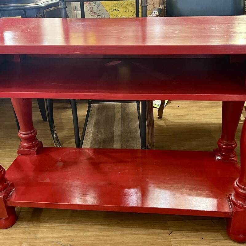 Table 2 Shelves, Red, Size: 40x18x28