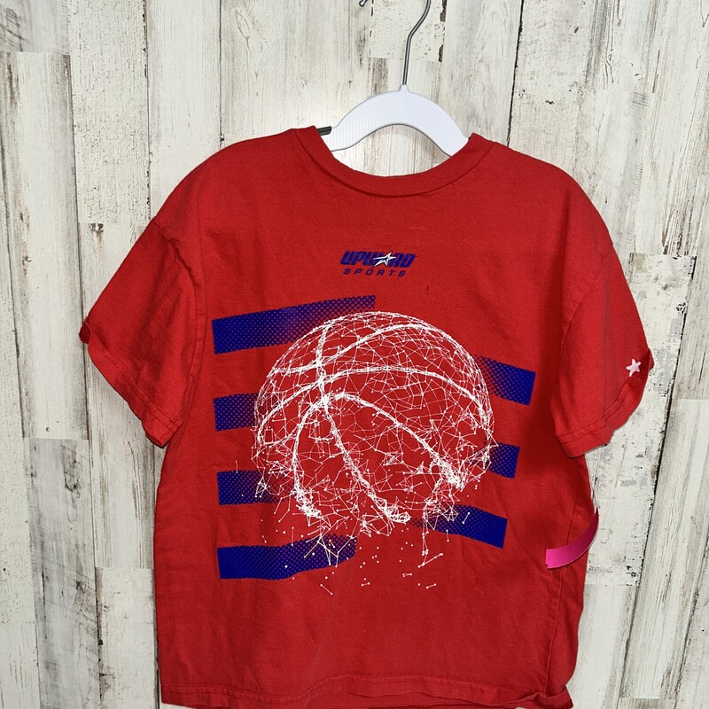 7/8 Red Basketball Tee