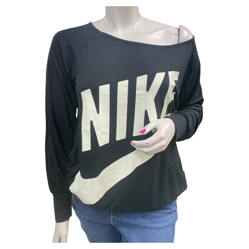 Nike Top LS, Black, Size: XL