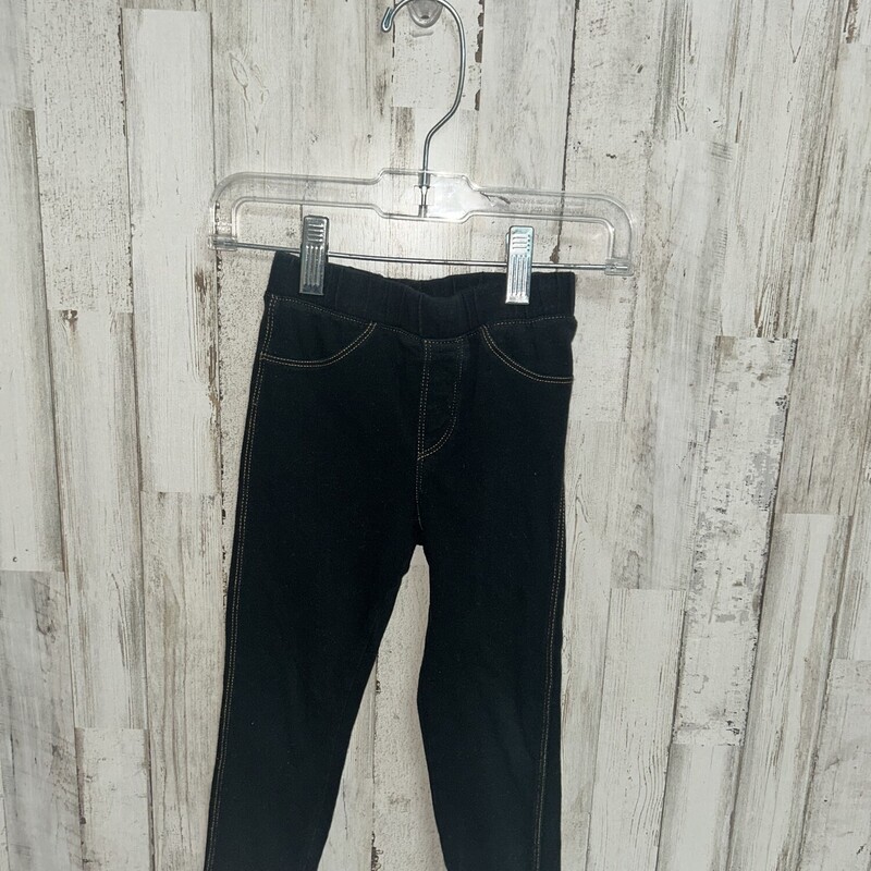 4 Black Pull On Jeggings