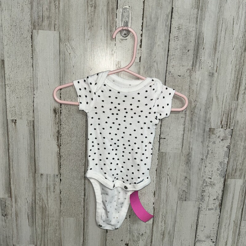 NB White Star Onesie