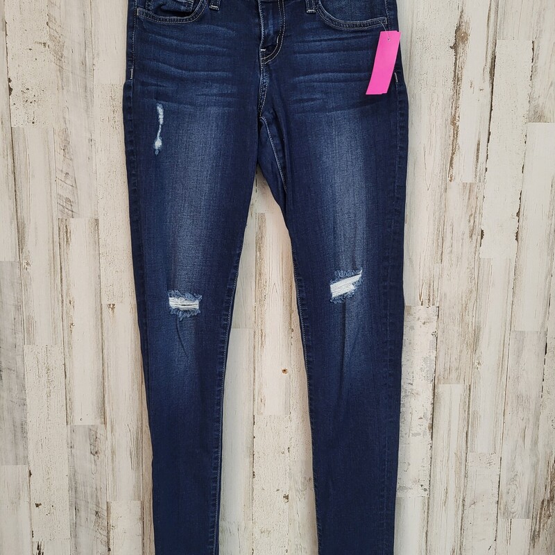 Sz26 Dark Distress Jeans