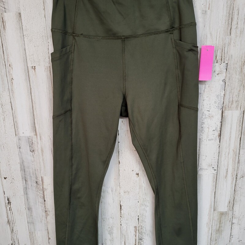 S Olive Pocket Leggings