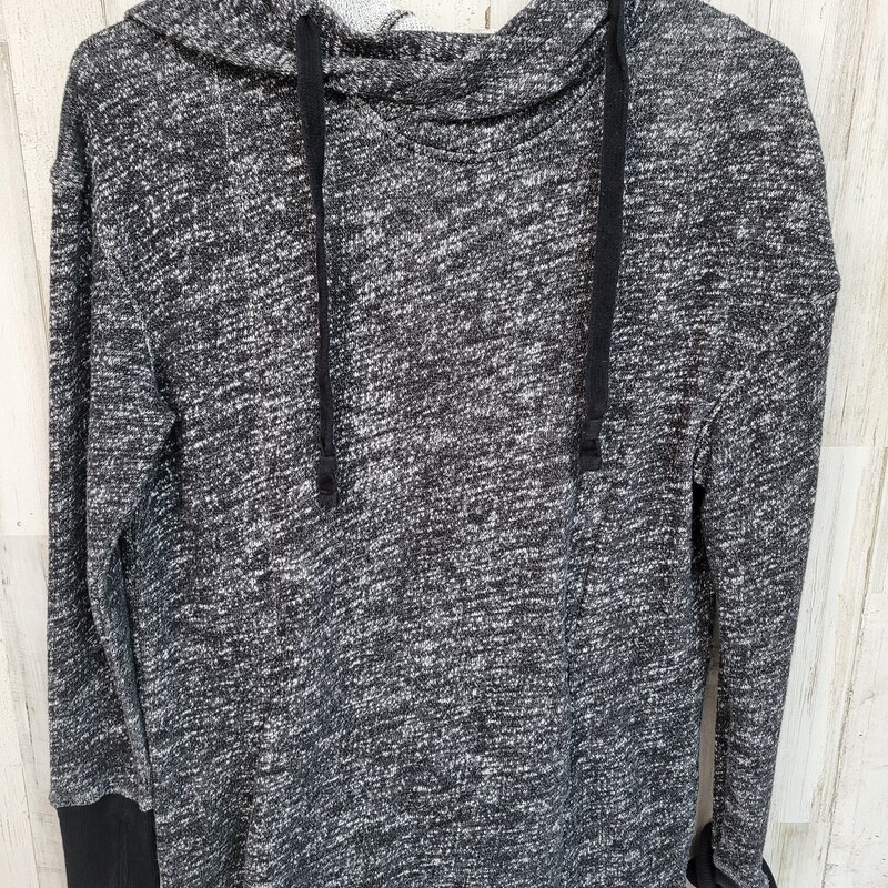 S Black Knit Hoodie