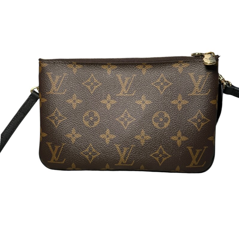 Louis Vuitton Reverse Giant Monogram Pochette Crossbody<br />
<br />
Date Code:Microchip<br />
<br />
Dimensions:<br />
Shoulder Strap Drop: 23.75<br />
Height: 5<br />
Width: 8.25<br />
Depth: 1.25<br />
<br />
Excellent condition. Very minor scratches on hardware.<br />
<br />
Does not come with the original dust bag or box.