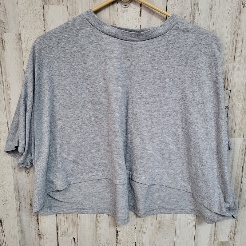 M Grey Cropped Tee