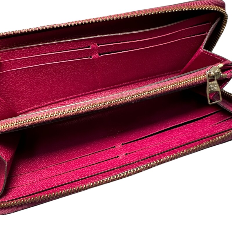 Louis Vuitton Empreinte Raspberry Clemence<br />
<br />
Date Code:TN5115<br />
<br />
Dimensions:<br />
Height: 3.75<br />
Width: 8<br />
Depth: 1<br />
<br />
Very Good condition. Some minor corner wear.<br />
<br />
Does not come with the original dust bag or box.