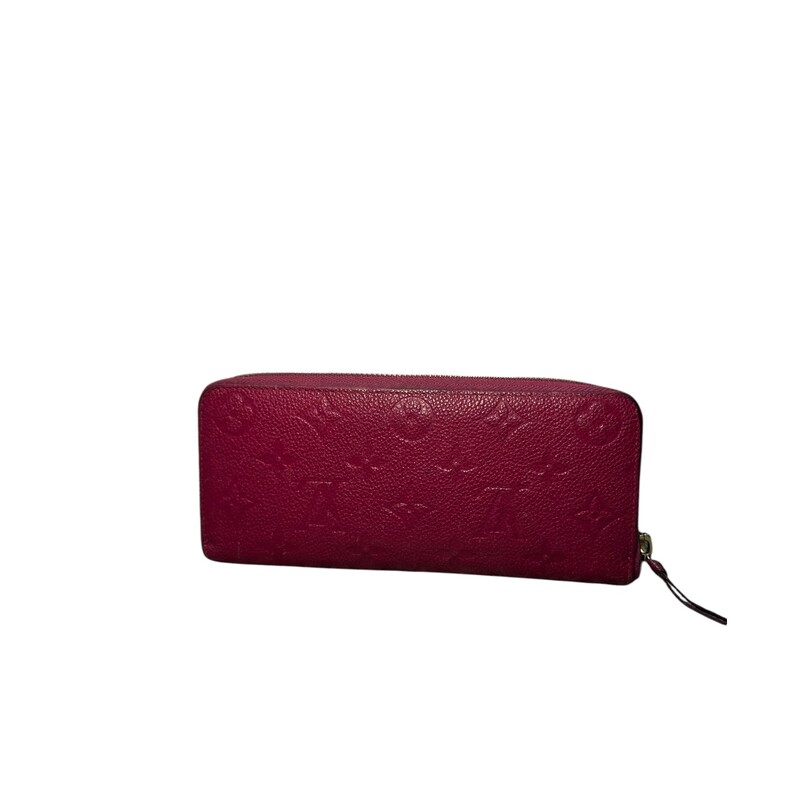 Louis Vuitton Empreinte Raspberry Clemence

Date Code:TN5115

Dimensions:
Height: 3.75
Width: 8
Depth: 1

Very Good condition. Some minor corner wear.

Does not come with the original dust bag or box.