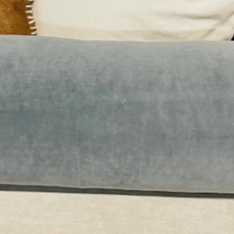 Velvet Round Roll Lumbar Pillow
Gray
Size: 23 x 8 x 7.5H