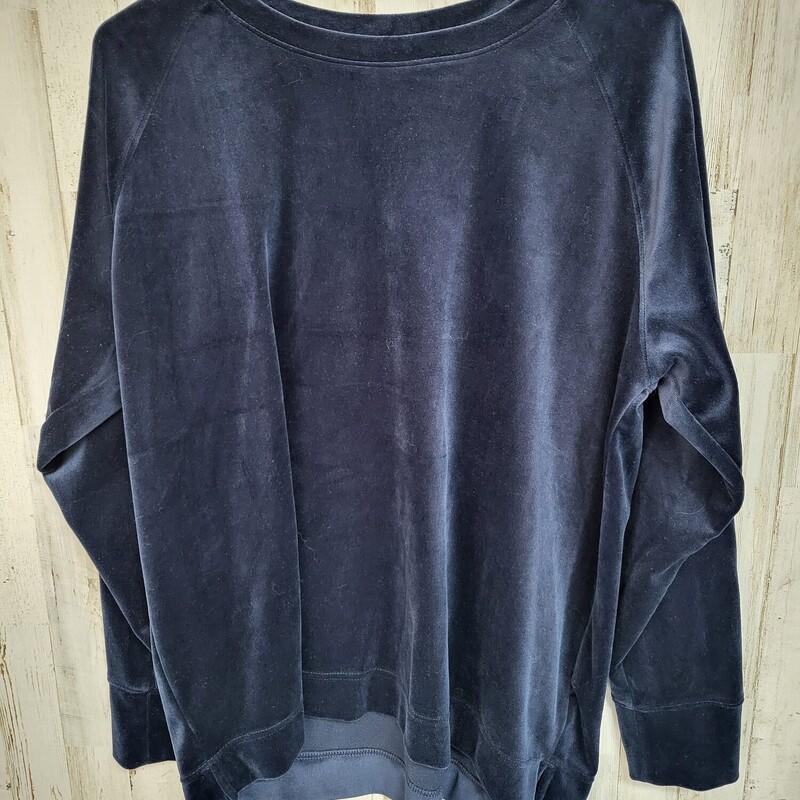 L Navy Velvet Longsleeve