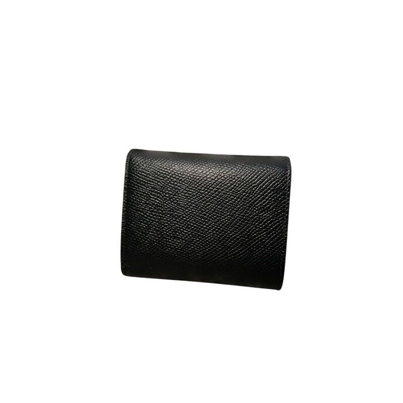 Celine Black Folded Compact Grained Leather Wallet

Dimensions:
H: 3.54''
W: 4.13''
D: 1.37''

Excellent condition. Like new.

Does not come with the original dust bag or box.