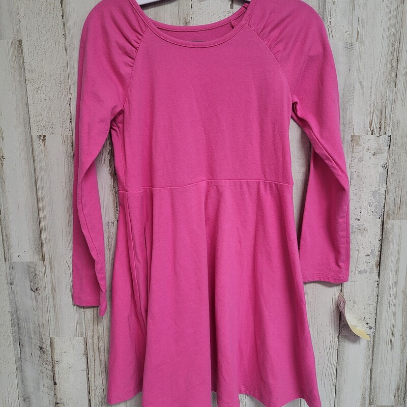 5T Hot Pink Cotton Dress