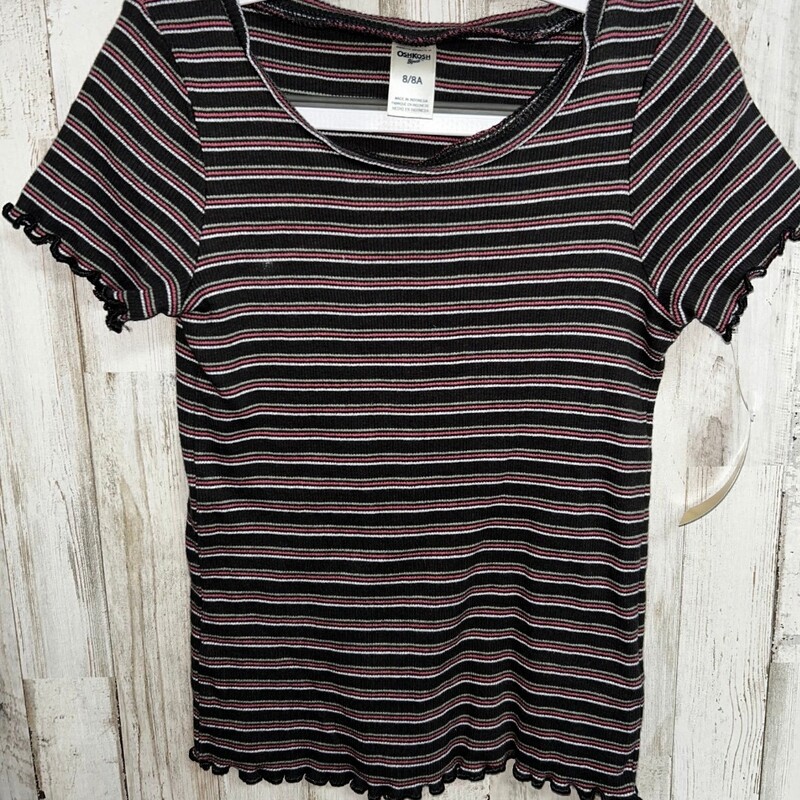 8 Grey Striped Top