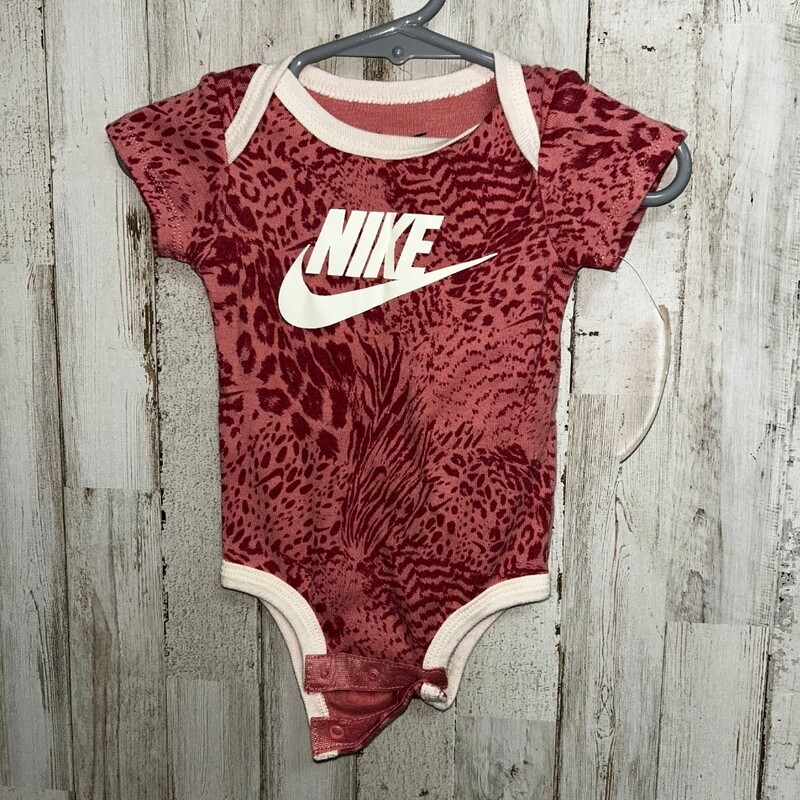 0/6M Mauve Print Onesie