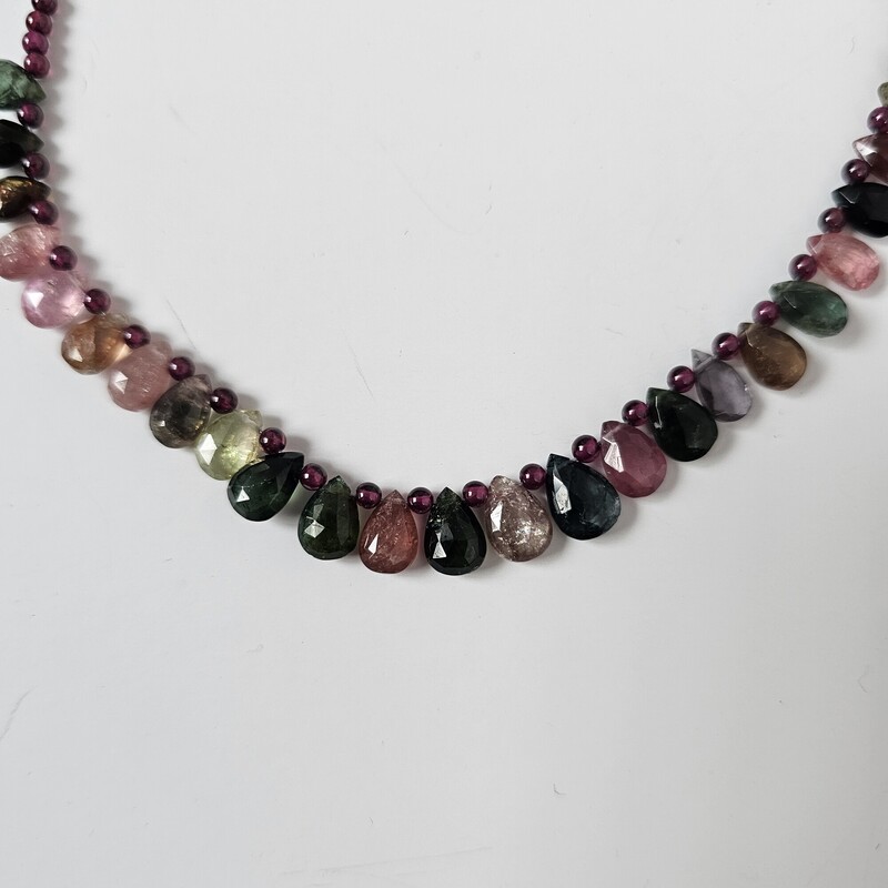 Faceted Drop Stones, Multi, Size: Beaded